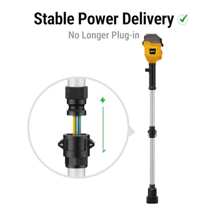 Cordless Stick Water Transfer Pump Compatible with Dewalt 20V Max Battery - color: Yellow
