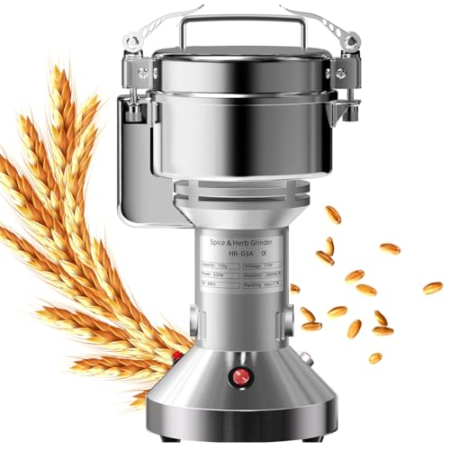 Electric Grain Mill 150g Home Flour Mill for Wheat Rice Corn Herbs Spices - size: 150g