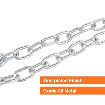 Trailer Safety Chain 3/16" x 48" Grade 30 Steel, 3500 lbs - size: 3/16" x 48"