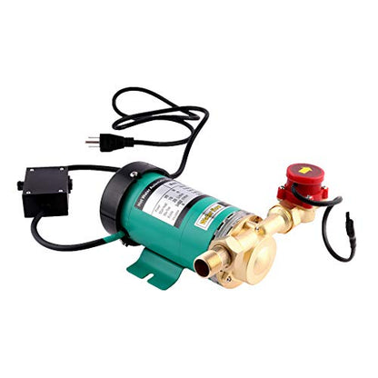 Pressure Pumps 115V/60Hz 3/4 inch Outlet 90W Water Pressure Booster Pump Automatic Shower Booster Pump with Water Flow Switch for Home Shower - size: 10M 90W 3/4"