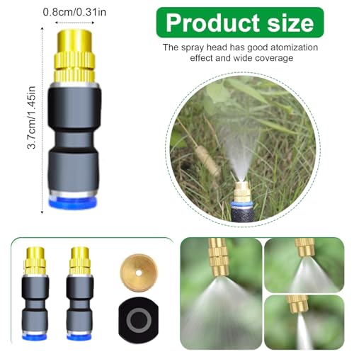 98FT Drip Irrigation Kit, Leak-Free Quick-Connect Automatic Watering System