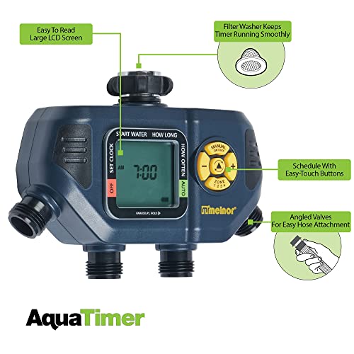 Melnor AquaTimer™ 4-Zone Programmable Digital Timer: Independent Zones - size: 4-Zone Timer
