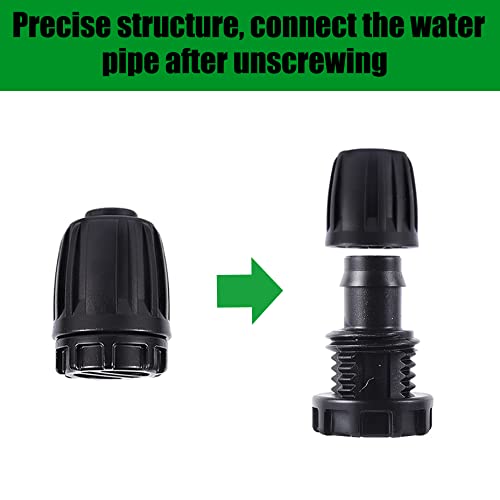 10 Pack 1/2 inch Irrigation Fittings End Plugs Connectors Anti-Drip | For (1/2" ID x0.6-0.63" OD) 16mm Drip Tubing,Barbed Locked,for 1/2 Inch Drip Tubing Line,for 1/2 Garden Irrigation System - size: 1/2 inch End Plug