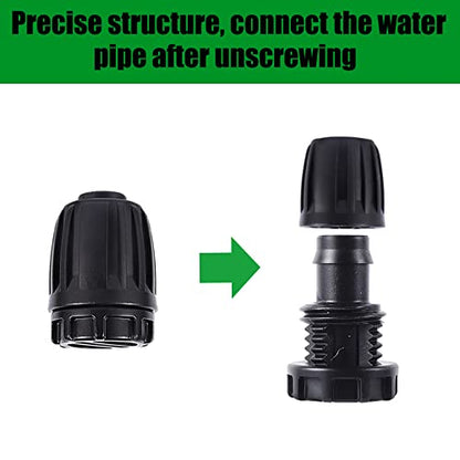10 Pack 1/2 inch Irrigation Fittings End Plugs Connectors Anti-Drip | For (1/2" ID x0.6-0.63" OD) 16mm Drip Tubing,Barbed Locked,for 1/2 Inch Drip Tubing Line,for 1/2 Garden Irrigation System - size: 1/2 inch End Plug
