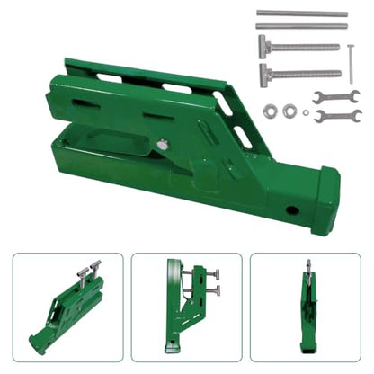 Clamp On Trailer Hitch 2" Receiver, Heavy-Duty Bucket Trailer Hitch, Green - color: Green