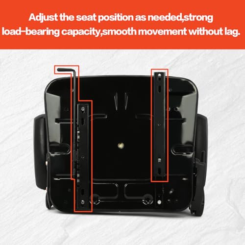lukar Universal Tractor Seat, Lawn Mower Seat Riding, Forklift Seat