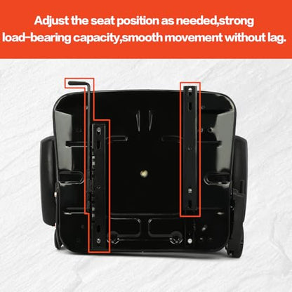 lukar Universal Tractor Seat, Lawn Mower Seat Riding, Forklift Seat