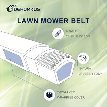 GX25628 Deck Belt, 1/2" x 118.3" Replacement John Deere 42 Inch - size: 1/2" x 118.3"