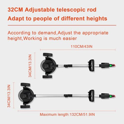 Weed Wacker Eater Cordless Battery Powered Electric Edger Lawn Tool Trimmer String Cordless Whacker Operated Grass Edger Cutter Black-Orange *2 Battery
