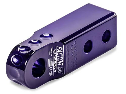 Factor 55 00020-15 Hitchlink 2.0 Rated at 9500 lb Ultimate Failure at 51,000 lb Convert Your Vehicles Hitch Receiver into a Recovery Point. Ideal for 4x4 Off Road Adventures – Purple - color: Purple