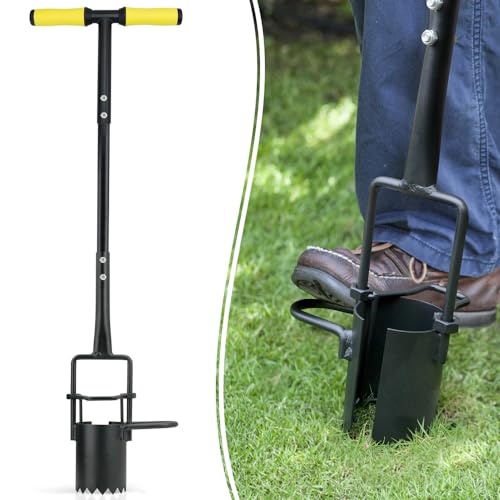 Colwelt Long Handle Bulb Planter Tool, Tulip Plant Hole Digger, Sod Plugger