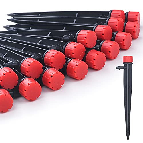 100pcs Drip Irrigation Emitters for 1/4" Drip Tubing - size: 100pcs Drip Emitters