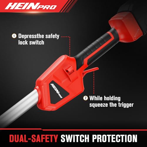 HEINPRO Cordless Weed Wacker Compatible with Milwaukee M18 Battery - size: 16-INCH