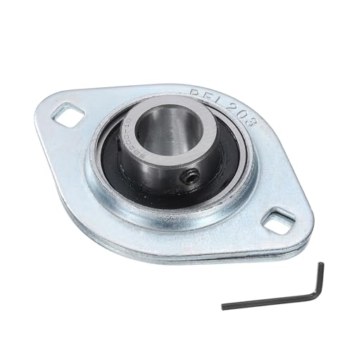 uxcell SBPFL202-10 Pillow Block Bearings 5/8" Bore Bearing Units Steel - size: SBPFL202-10 (ID 5/8")