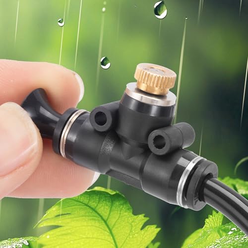 50 Pack Brass Misting Nozzles 10/24 UNC 0.02" Orifice Heavy Duty - size: 50pc-Misting Nozzle With O Ring