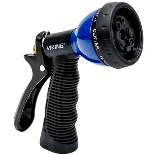VIKING Garden Hose Nozzle with 8 Spray Patterns for Washing Cars - style: 8 Pattern Hand Control