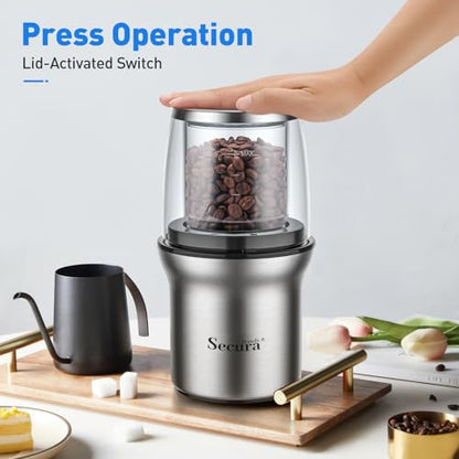 Secura Brands Electric Coffee and Spice Grinder
