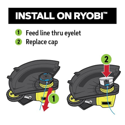 Oregon 3-Pack Replacement Spool & Trimmer Line for Ryobi - size: For: Ryobi AC14RL3A