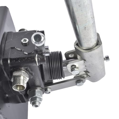 Double Acting Hydraulic Hand Pump, 3600 PSI & 1.5 CID, Hand Operated Hydraulic Pump with 5 Quart Tank and Changeover Valve, 3/8" NPT Ports Portable Hydraulic Power for Equipment Maintenance Vahaha - size: 1.5 CID