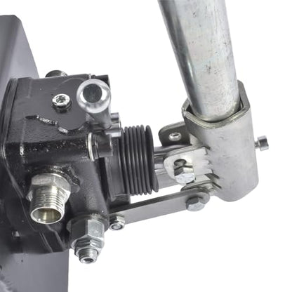 Double Acting Hydraulic Hand Pump, 3600 PSI & 1.5 CID, Hand Operated Hydraulic Pump with 5 Quart Tank and Changeover Valve, 3/8" NPT Ports Portable Hydraulic Power for Equipment Maintenance Vahaha - size: 1.5 CID