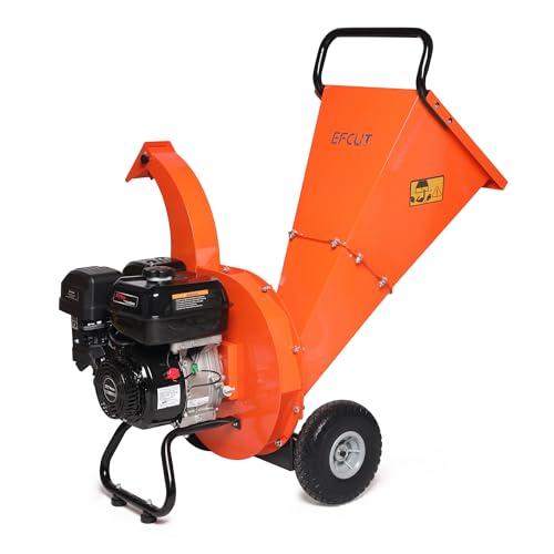 C40 Wood Chipper 4" inch Max Diameter Capacity 9 HP 274cc Gas Powered Engine Heavy Duty Shredder Mulcher - size: Max: 4" - C40