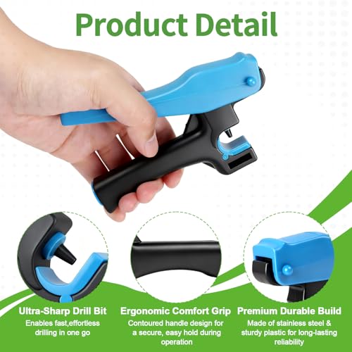 RedChili 3PCS Drip Irrigation Hole Punch Tubing Cutter Tool, 2 in 1 Hole Punch & Tubing Cutter Set Drip Line Hole Puncher Tool for 1/4 Inch Barbed Fitting Insertion for Garden Drip Tubing System - size: 3Pcs Punch Tool Sets
