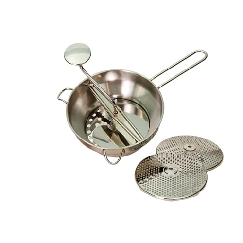 Granite Ware Stainless Steel Deluxe Food Mill, 2 Qt - Silver