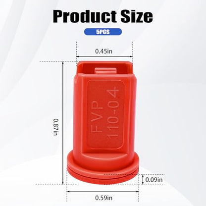 AIXR11004VP Air Induction XR Flat Spray Tips for TeeJet, 5 PCS