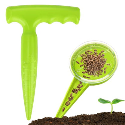 Seed Planter Tool, Seed Dibber, Seed Dispenser, Light Green, 2 Pcs - color: Light Green, 2 Pcs