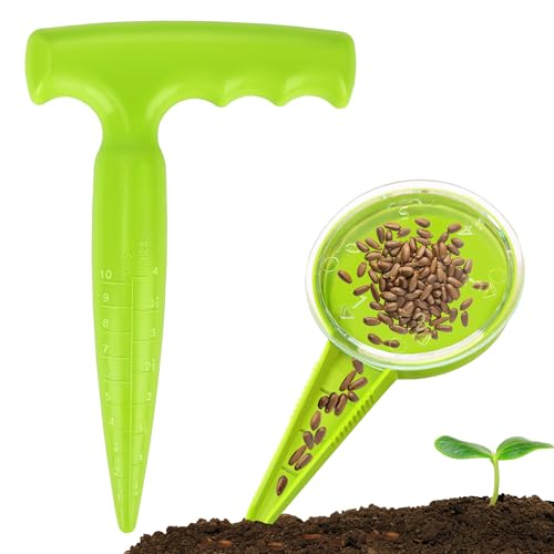 Seed Planter Tool, Seed Dibber, Seed Dispenser, Light Green, 2 Pcs - color: Light Green, 2 Pcs