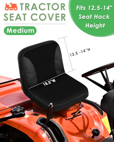 Breathable Mesh Surface Riding Lawn Mower Seat Cover Tractor Seat Cover