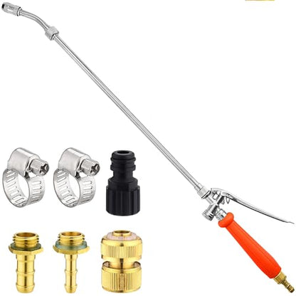 29 Inch All Metal Sprayer Wand Replacement Kit for 1/4"&1/2''&3/8" Hose