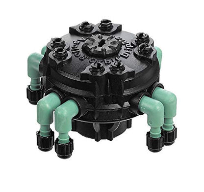 Orbit 69000D Drip Irrigation 4-Port Manifold with Flow Control - size: 8 Port, style: Adjustable Flow