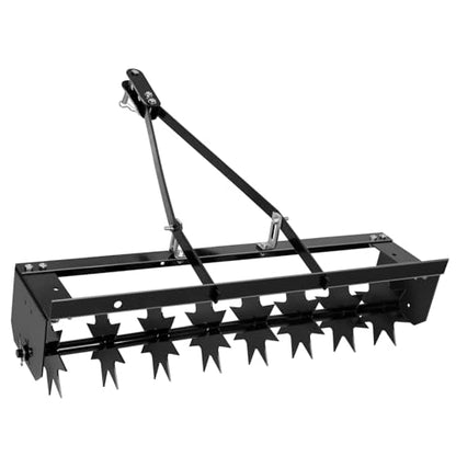 Heavy Duty Tow Behind Lawn Aerator with Steel Spike Discs for Soil
