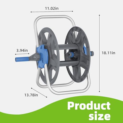 Water Hose Reel,Holds 60-80 Ft of 5/8" Hose - color: Blue