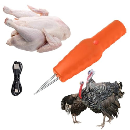 Chicken Plucker Machine，Chicken Feather Plucker | Feather Remover for Chicken/Duck/Goose（Orange）