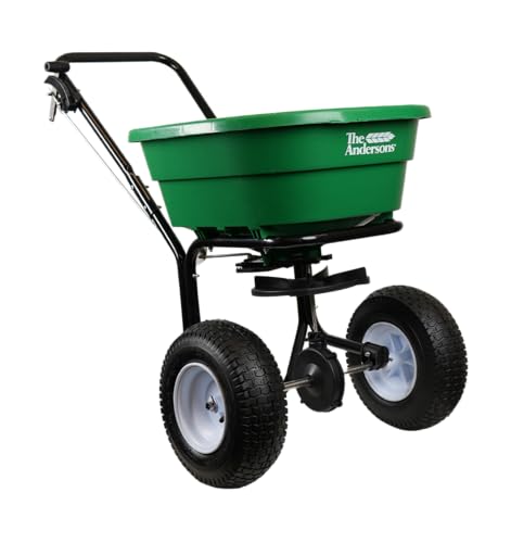 The Andersons Pacer Pro Walk-Behind Broadcast Spreader for Fertilizer, Grass Seed and Salt - 80 lb Hopper Capacity