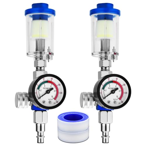 2PCS 1/4 inch Oil water separation cleaning filter