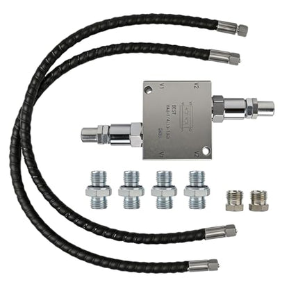 Mini Excavator Cushion Valve Kit for Hydraulic Swivel Motor Buffer Valves for 1/4" Hose Systems, Replace 1/4" M14x1.5
