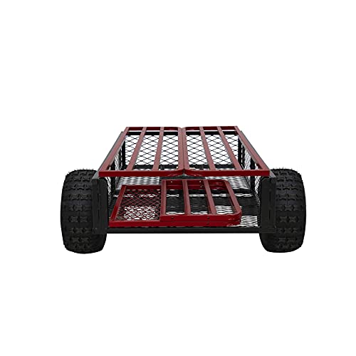 YUTRAX® HC1750 Trailer, Heavy-Duty Trailer, 1750 lb. Load Capacity, Heavy-Duty Steel Construction, Haul 28 Cub Feet, Minimal Assembly, Large Flotation Tires - style: Hc1750 Trailer