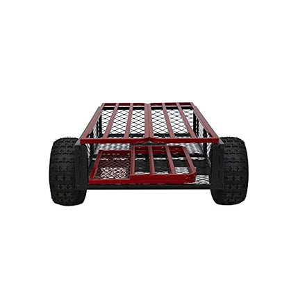 YUTRAX® HC1750 Trailer, Heavy-Duty Trailer, 1750 lb. Load Capacity, Heavy-Duty Steel Construction, Haul 28 Cub Feet, Minimal Assembly, Large Flotation Tires - style: Hc1750 Trailer