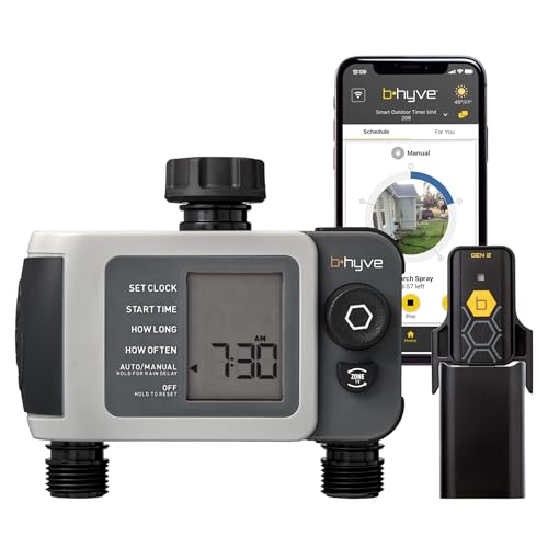 Orbit 24637 B-hyve XD 2-Port Smart Hose Watering Timer with Wi-Fi Hub - size: 2-Port, style: Smart