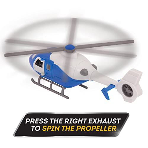 Driven by Battat – 7-Inch Rescue Helicopter Toy with Lights & Sounds, Opening Doors, Vehicle for Boys & Girls, Durable Design, Realistic Details, 3+ Years Toy for Kids - style: Helicopter