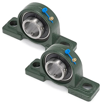 XIKE 2 Pcs UCP207 Bore 35 mm Pillow Block Mounted Ball Bearings. - size: UCP207 Bore 1-3/8"