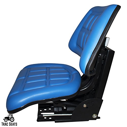 BLUE TRAC SEATS BRAND TRIBACK STYLE UNIVERSAL TRACTOR SUSPENSION SEAT WITH TILT FITS FORD/NEW HOLLAND 3000 3010 3300 3330 3400 3600 3610