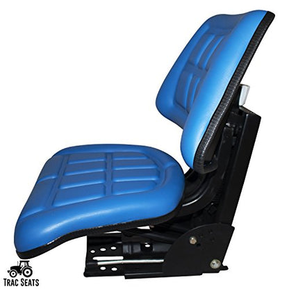 BLUE TRAC SEATS BRAND TRIBACK STYLE UNIVERSAL TRACTOR SUSPENSION SEAT WITH TILT FITS FORD/NEW HOLLAND 3000 3010 3300 3330 3400 3600 3610