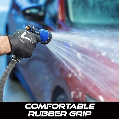 VIKING Garden Hose Nozzle with 8 Spray Patterns for Washing Cars - style: 8 Pattern Hand Control
