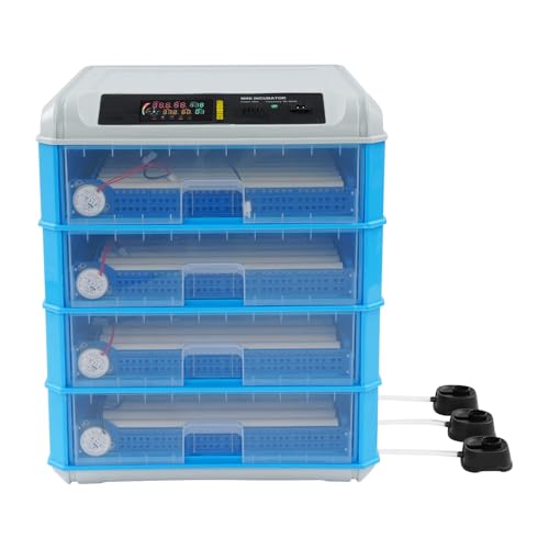 240 Eggs Incubator, Intelligent Digital Hatcher Machine with Adjustable Temperature & Humidity, Automatic Egg Rotating Incubator, Dual Fan, for Chicken Duck Goose Quail Eggs - size: 240 Eggs