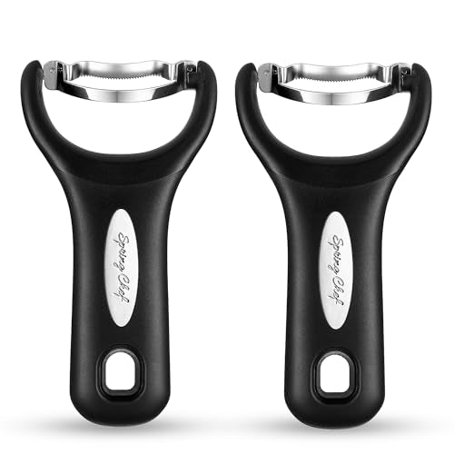 Spring Chef Stainless Steel Corn Peeler, Corn on the Cob Stripper Tool, 2Pk
