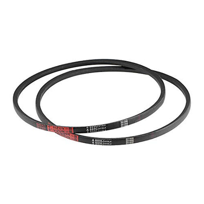 uxcell A889 V-Belts 889mm Inner Girth 13mm Top Width 8mm Thickness A-Section Rubber Drive Transmission Belt 2pcs - size: 35"